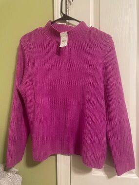 J.Crew Magenta Knit Sweater